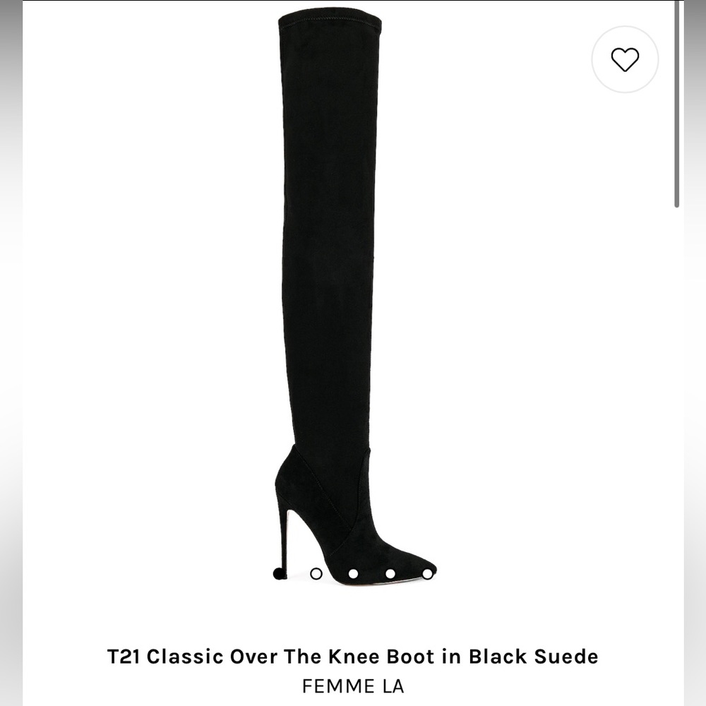 T21 Femme La Thigh High Suede Boot